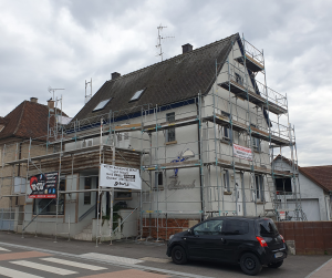 ravalement de façade.