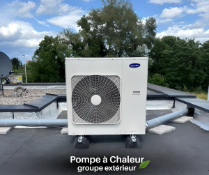 Image d'une pompe à chaleur.