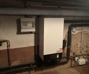Photo d'une pompe à chaleur.