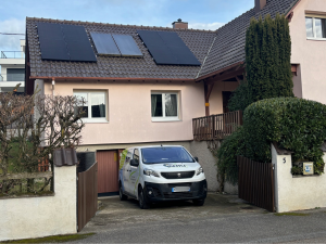 Pose de 6kWc de panneaux photovoltaïques à Truchtersheim.