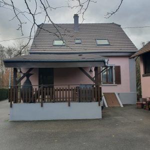 Chantier de remplacement de couverture et ravalement de façade.
