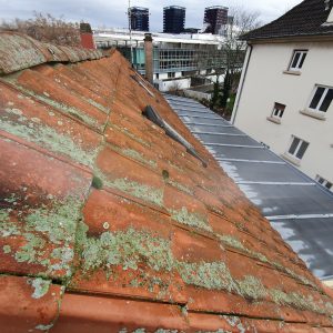 Chantier de remplacement de couverture.