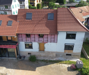 Chantier d'isolation extérieure et ravalement de façade.