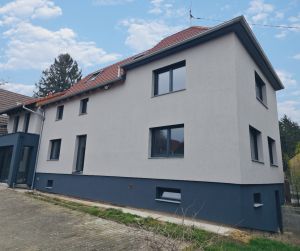 Chantier d'isolation extérieure et ravalement de façade.