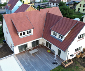Chantier de ravalement de façade.