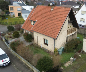 Chantier de ravalement de façade.