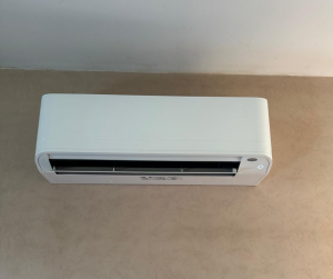 Pose d'une pompe à chaleur et climatisation.