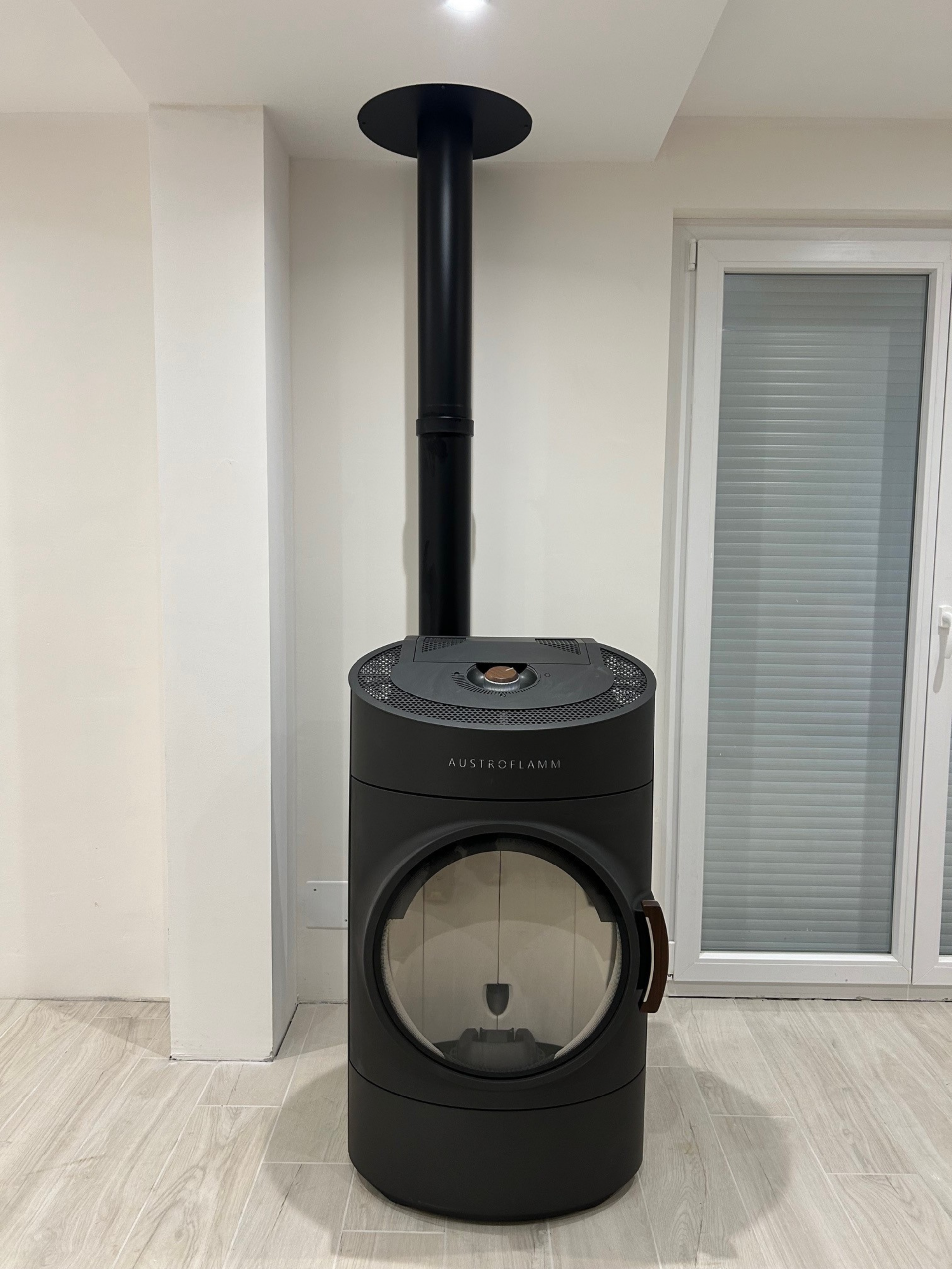 Poêle à granulés.