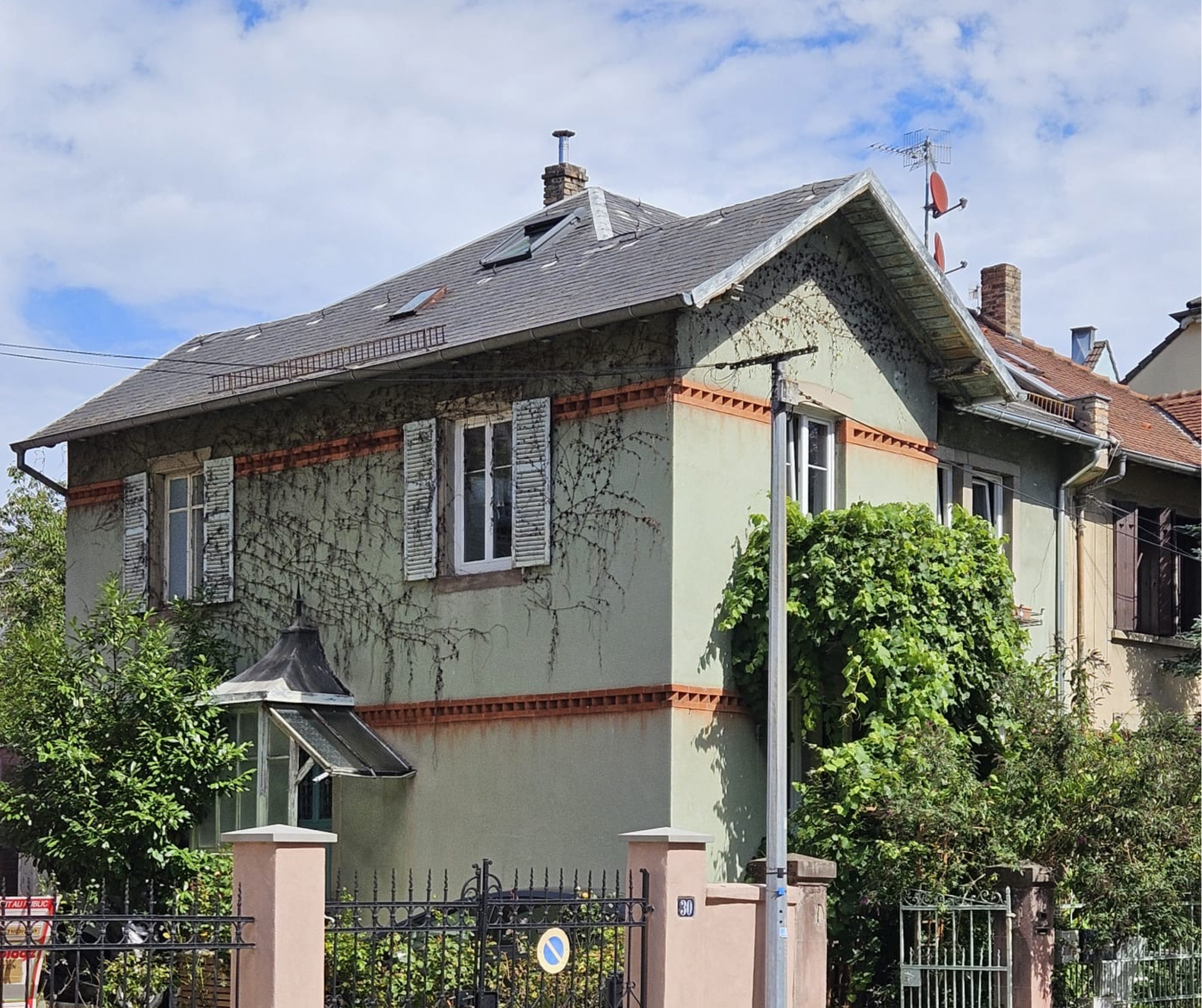 Remplacement couverture et zinguerie.