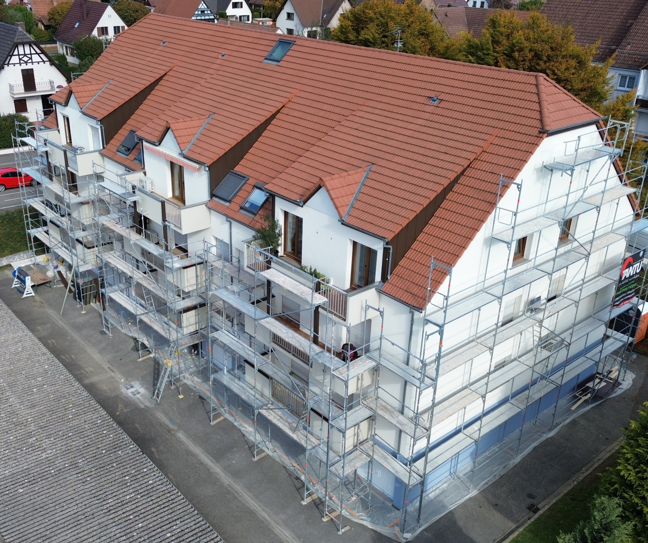 Ravalement de façade.