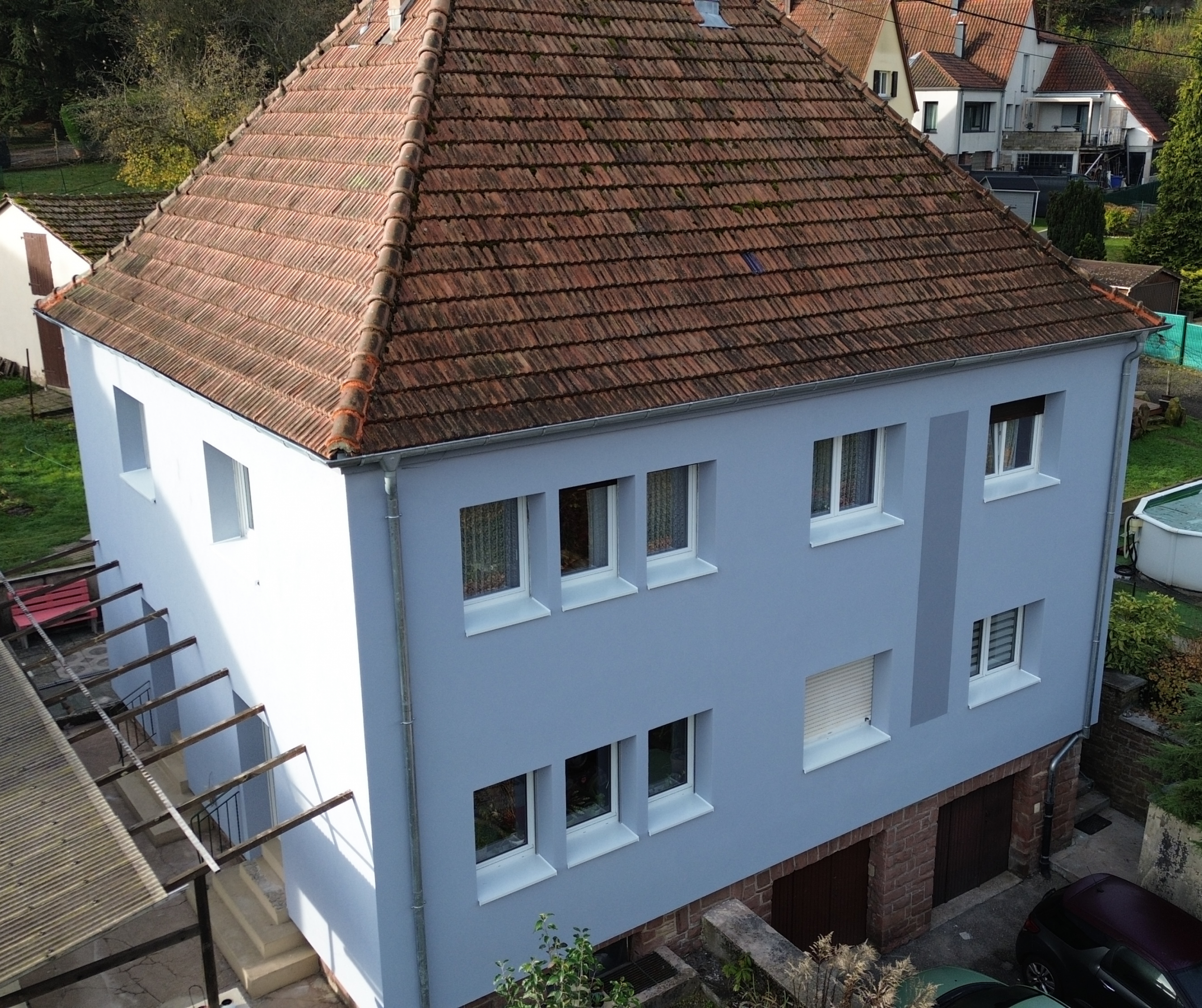 Ravalement de façade.