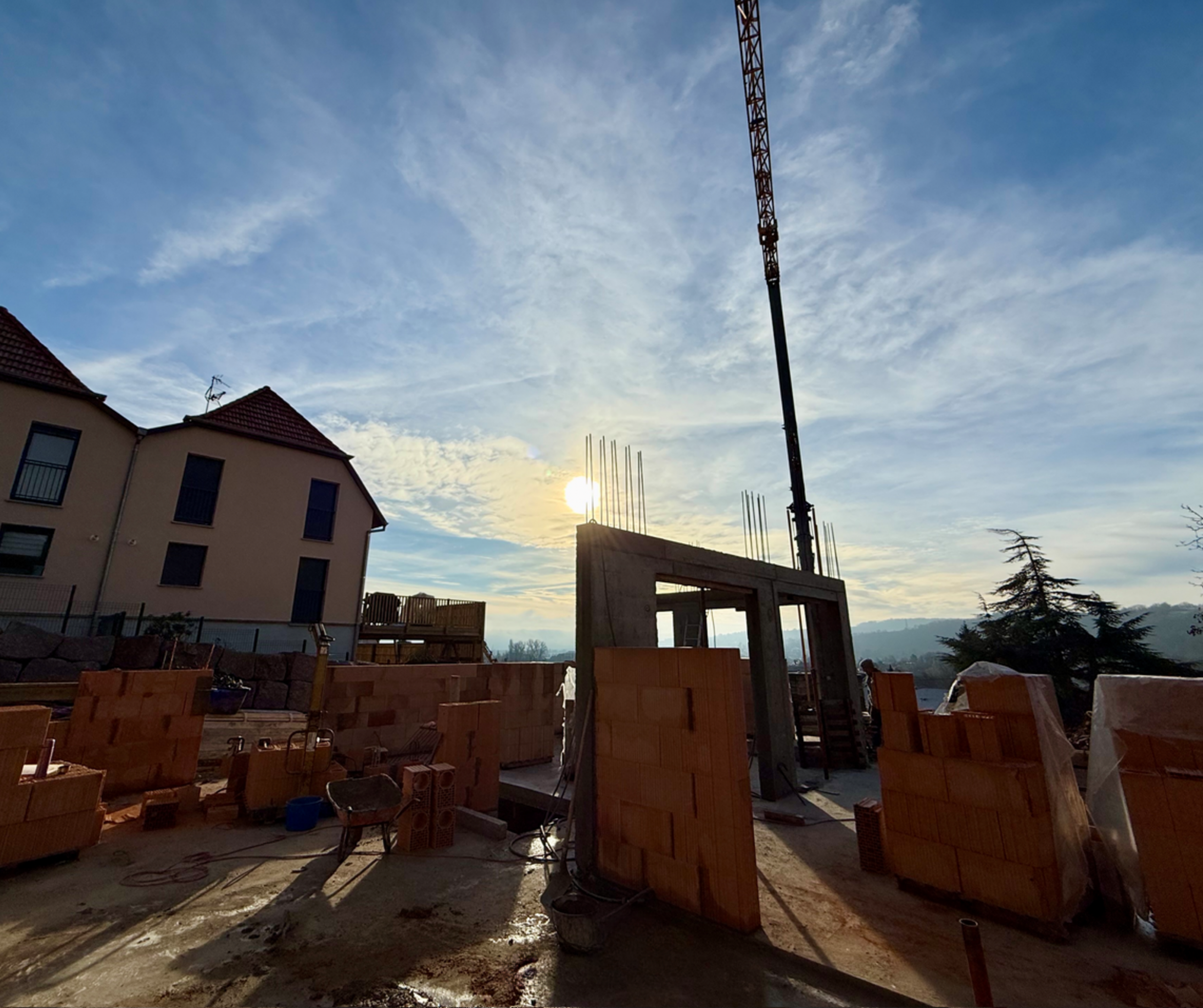 Travaux de gros œuvre.