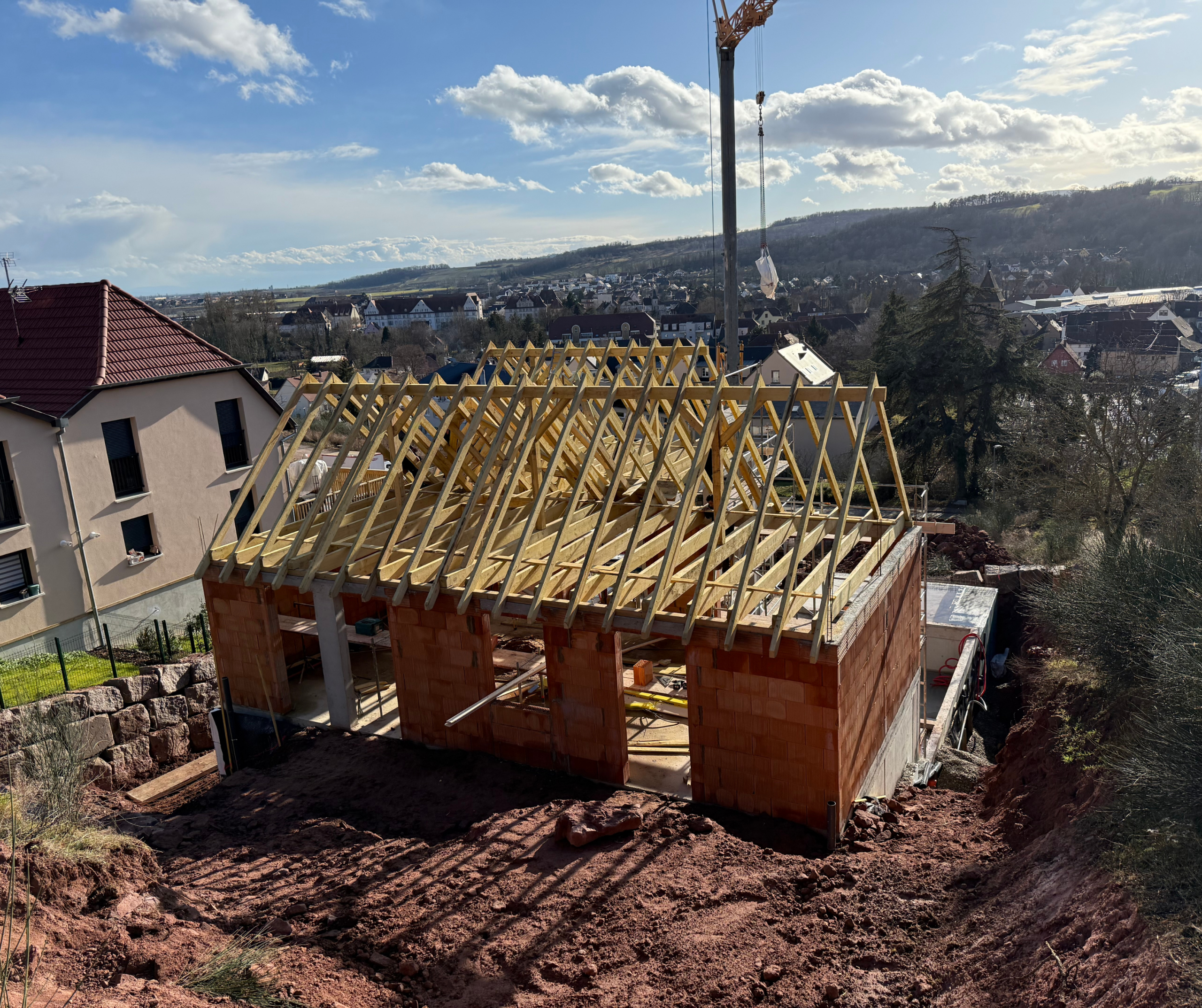 Travaux de gros œuvre.