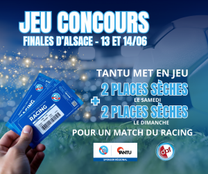 affiche pour les finales d'alsace district.