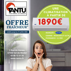 Offre fraîcheur.