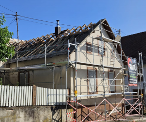 Remplacement de couverture et isolation en sarking.