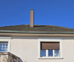 Remplacement cheminée par tubage.