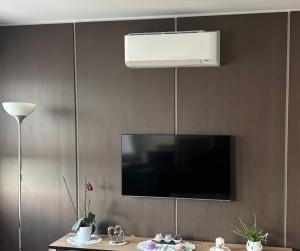 Installation d'une climatisation.