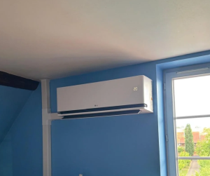 installation d'une climatisation.